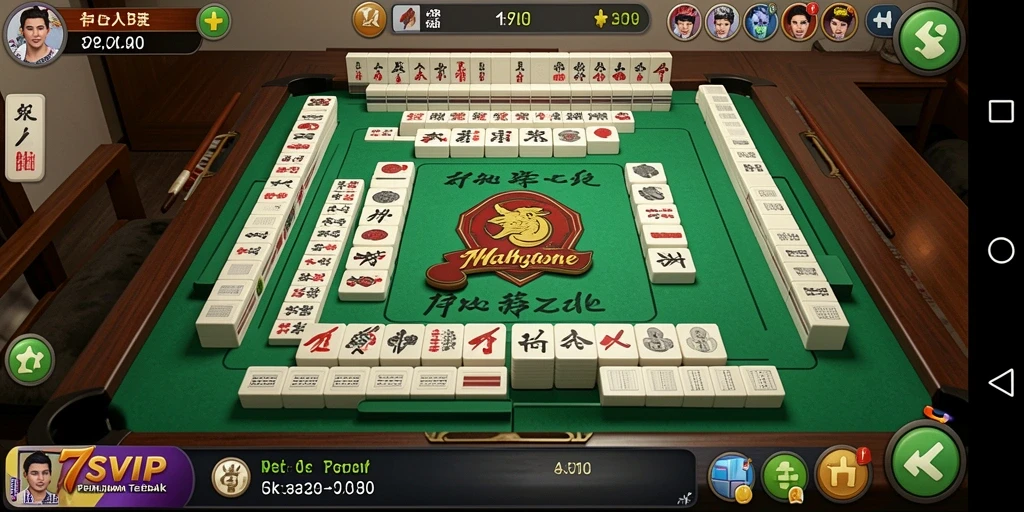 Tampilan gameplay Mahjong yang seru di 7SVIP.