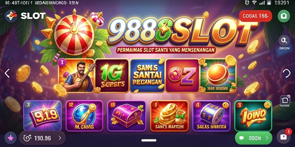 Tampilan menarik dari gameplay 988SLOT yang mengasyikkan dan penuh warna.