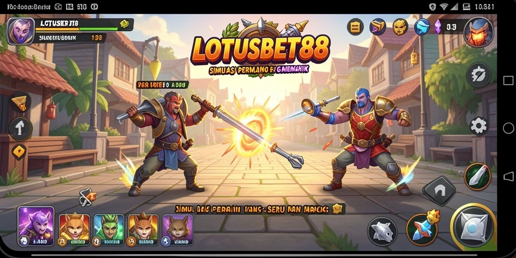 Tampilan gameplay LOTUSBET88 yang realistis dan menarik.