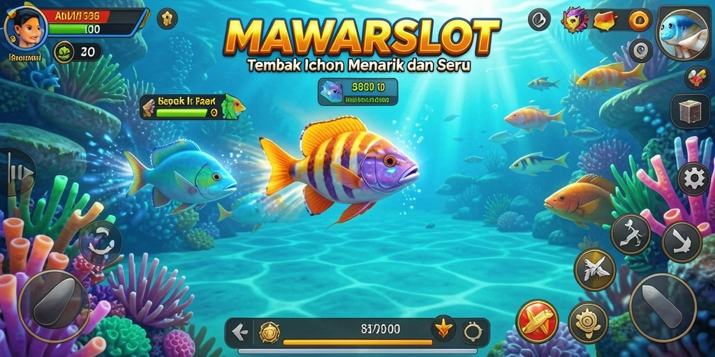 Tampilan seru gameplay Tembak Ikan di MAWARSLOT.