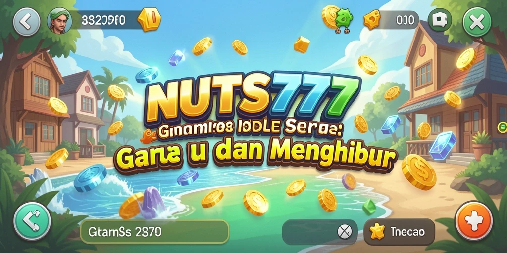 Tampilan gameplay seru dari NUTS777 dengan fitur Idle yang menarik.