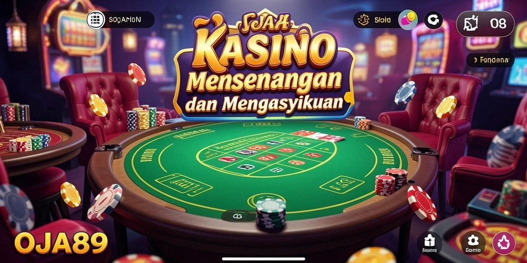 Tampilan gameplay menarik di OJA89 dengan berbagai pilihan permainan Kasino.