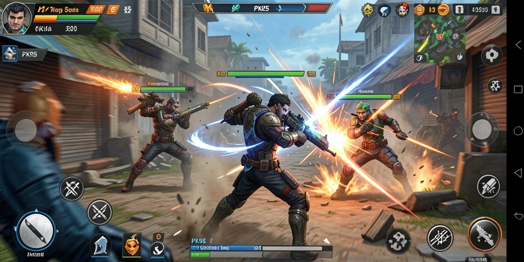Tampilan gameplay seru PK95 dengan aksi yang mendebarkan.