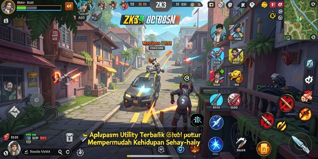 Tampilan antarmuka ZK3 yang intuitif dan mudah dipahami.